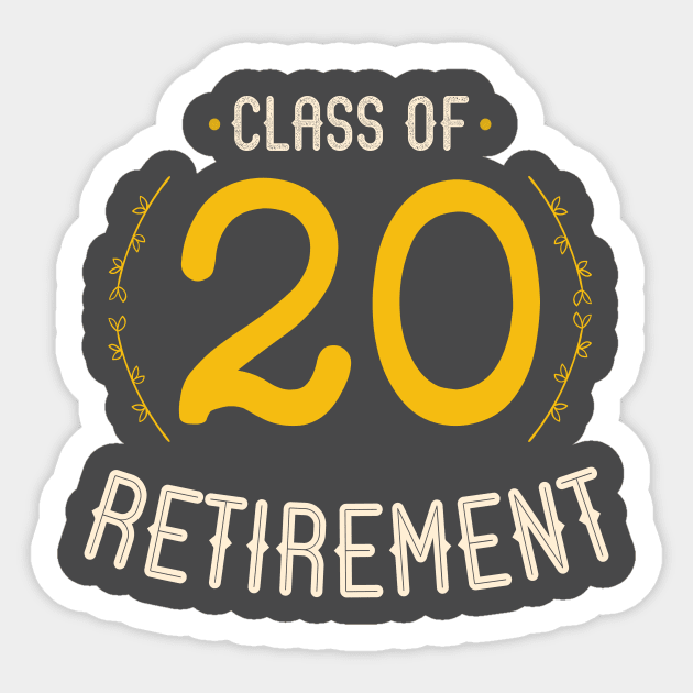 Class of 2020 retirement Sticker by OutfittersAve